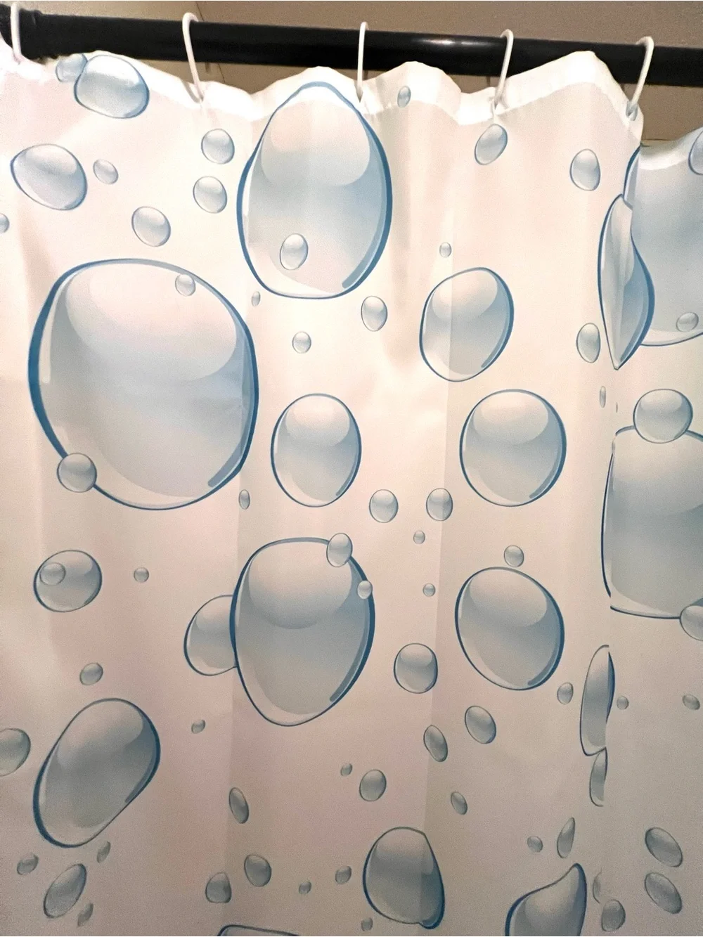Blue Bubbles Shower Curtain